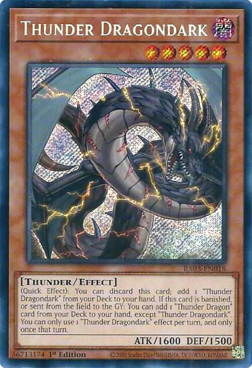 Thunder Dragondark (Secret Rare) [RA03-EN018] Secret Rare | Black Swamp Games