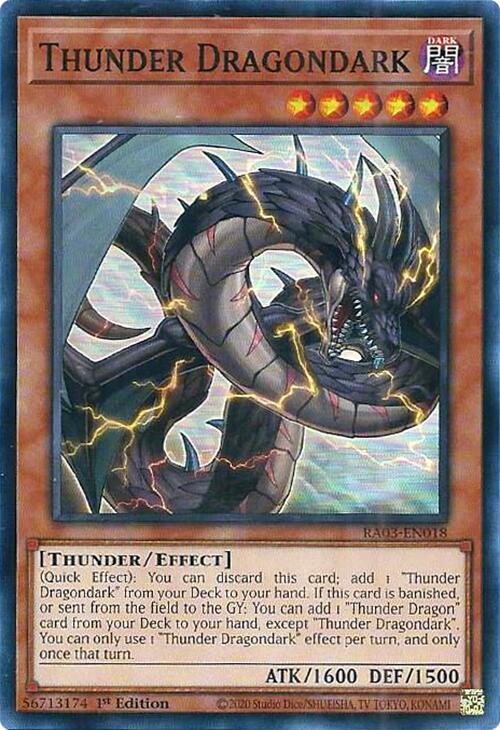 Thunder Dragondark [RA03-EN018] Super Rare | Black Swamp Games