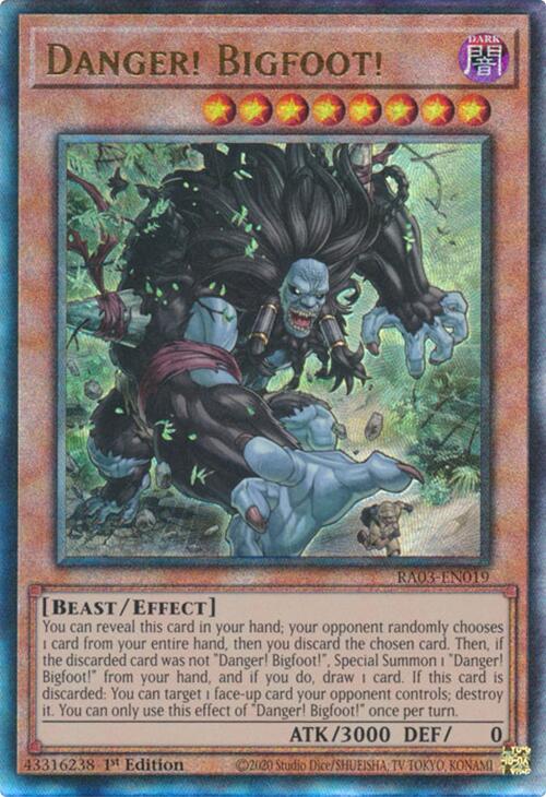 Danger! Bigfoot! (UTR) [RA03-EN019] Prismatic Ultimate Rare | Black Swamp Games