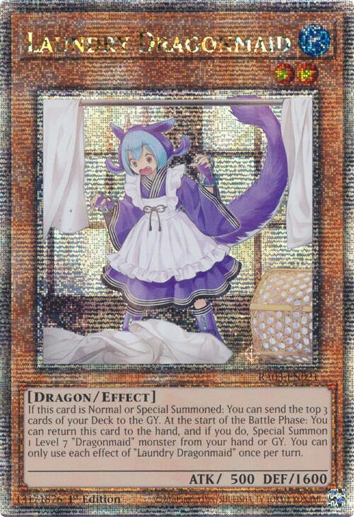 Laundry Dragonmaid (Quarter Century Secret Rare) [RA03-EN021] Quarter Century Secret Rare | Black Swamp Games