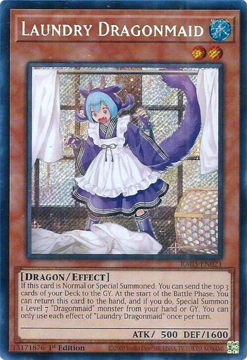 Laundry Dragonmaid (Secret Rare) [RA03-EN021] Secret Rare | Black Swamp Games