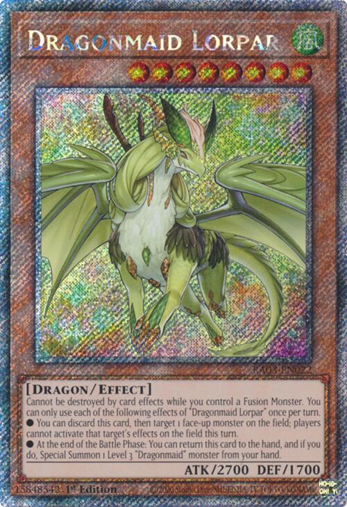 Dragonmaid Lorpar (Platinum Secret Rare) [RA03-EN022] Platinum Secret Rare | Black Swamp Games