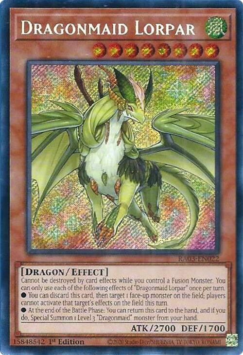 Dragonmaid Lorpar (Secret Rare) [RA03-EN022] Secret Rare | Black Swamp Games