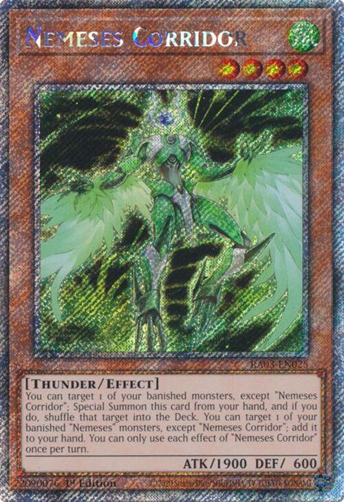 Nemeses Corridor (Platinum Secret Rare) [RA03-EN025] Platinum Secret Rare | Black Swamp Games