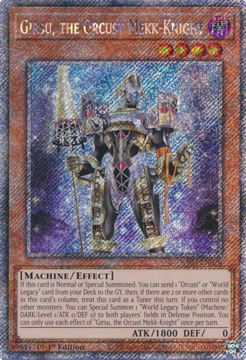Girsu, the Orcust Mekk-Knight (Platinum Secret Rare) [RA03-EN026] Platinum Secret Rare | Black Swamp Games