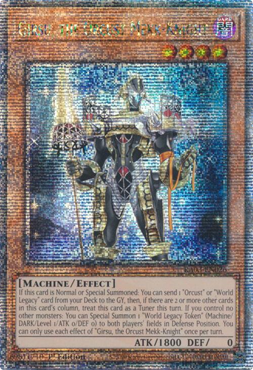 Girsu, the Orcust Mekk-Knight (Quarter Century Secret Rare) [RA03-EN026] Quarter Century Secret Rare | Black Swamp Games