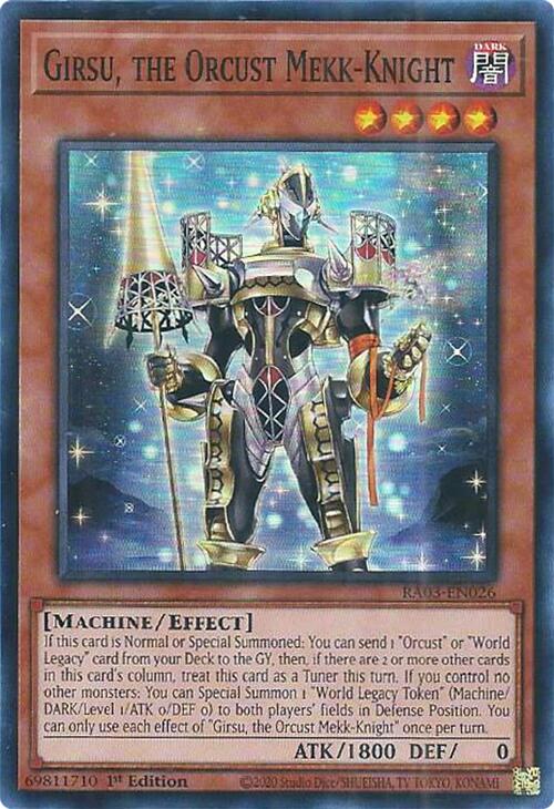 Girsu, the Orcust Mekk-Knight [RA03-EN026] Super Rare | Black Swamp Games