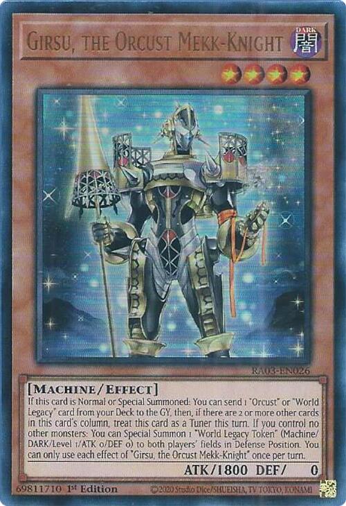 Girsu, the Orcust Mekk-Knight (UR) [RA03-EN026] Ultra Rare | Black Swamp Games