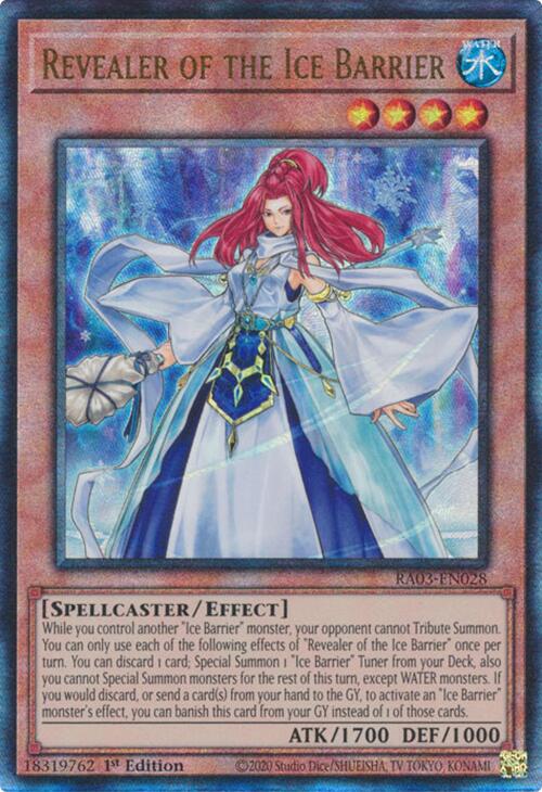 Revealer of the Ice Barrier (UTR) [RA03-EN028] Prismatic Ultimate Rare | Black Swamp Games