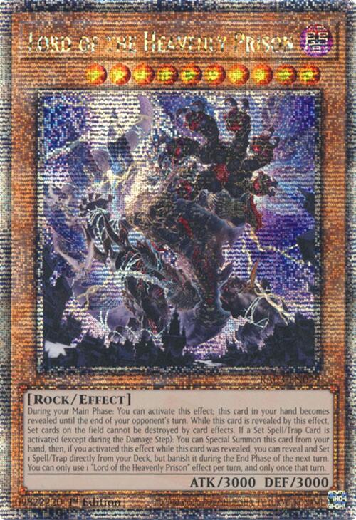 Lord of the Heavenly Prison (Quarter Century Secret Rare) [RA03-EN029] Quarter Century Secret Rare | Black Swamp Games