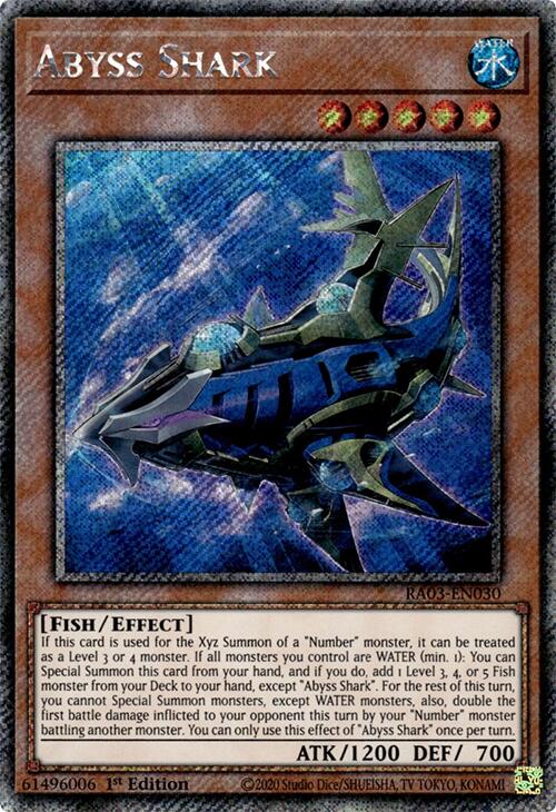 Abyss Shark (Platinum Secret Rare) [RA03-EN030] Platinum Secret Rare | Black Swamp Games