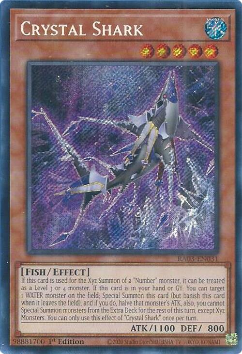 Crystal Shark (Secret Rare) [RA03-EN031] Secret Rare | Black Swamp Games