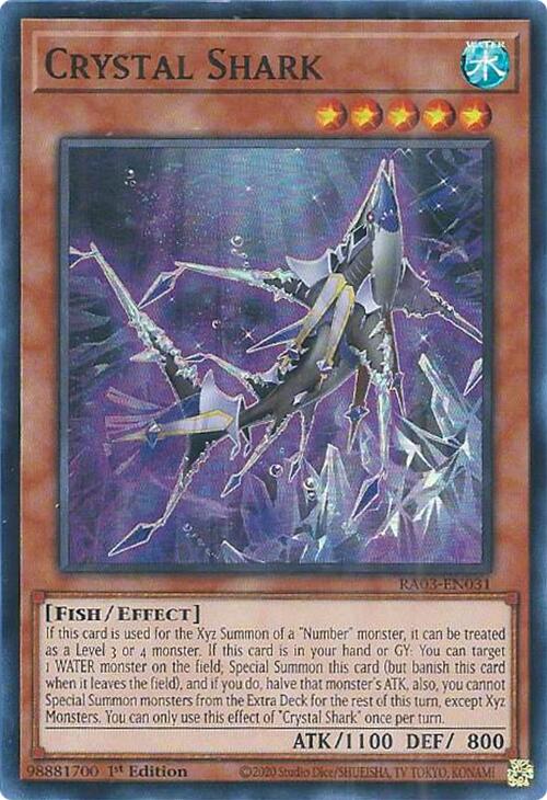 Crystal Shark [RA03-EN031] Super Rare | Black Swamp Games