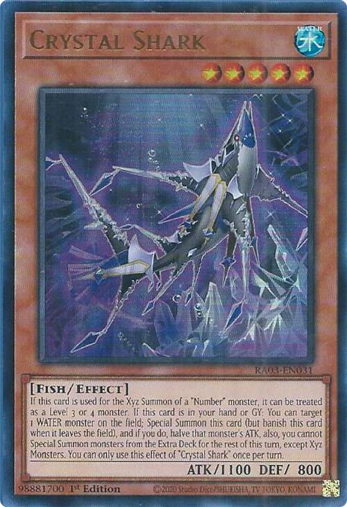 Crystal Shark (UR) [RA03-EN031] Ultra Rare | Black Swamp Games