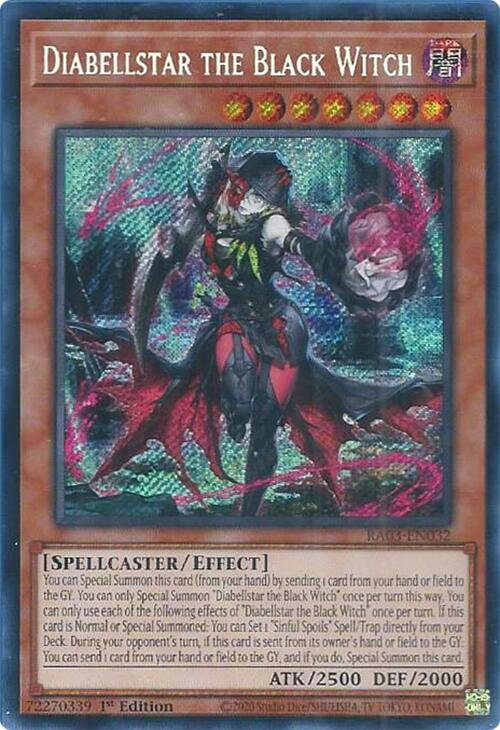 Diabellstar the Black Witch (Secret Rare) [RA03-EN032] Secret Rare | Black Swamp Games