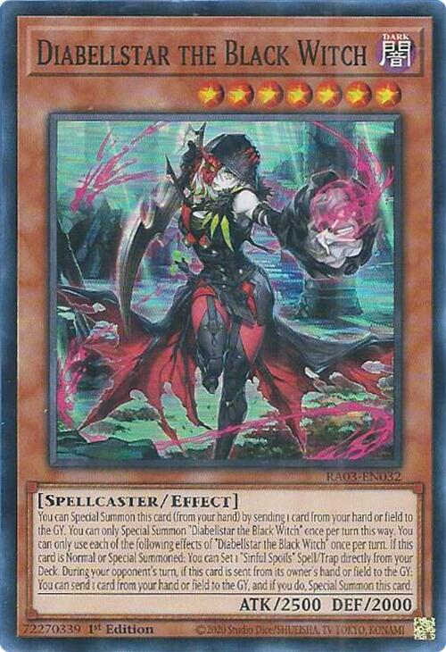 Diabellstar the Black Witch [RA03-EN032] Super Rare | Black Swamp Games