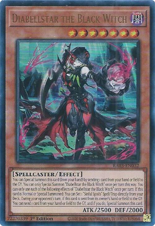 Diabellstar the Black Witch (UR) [RA03-EN032] Ultra Rare | Black Swamp Games