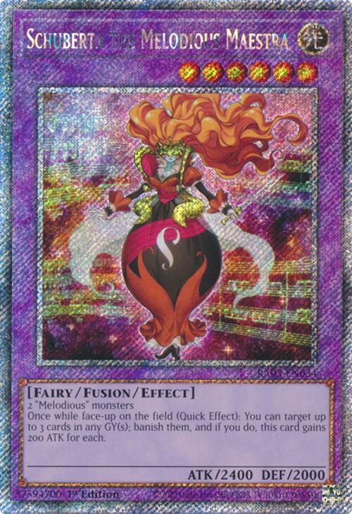 Schuberta the Melodious Maestra (Platinum Secret Rare) [RA03-EN034] Platinum Secret Rare | Black Swamp Games