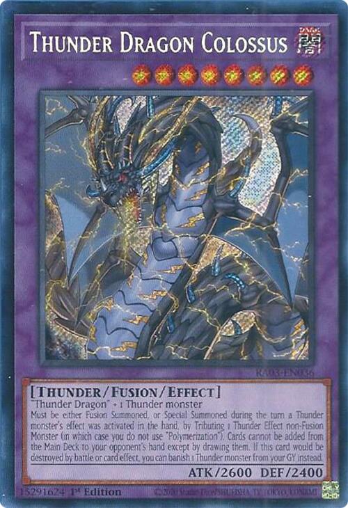 Thunder Dragon Colossus (Secret Rare) [RA03-EN036] Secret Rare | Black Swamp Games