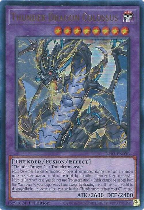 Thunder Dragon Colossus (UR) [RA03-EN036] Ultra Rare | Black Swamp Games