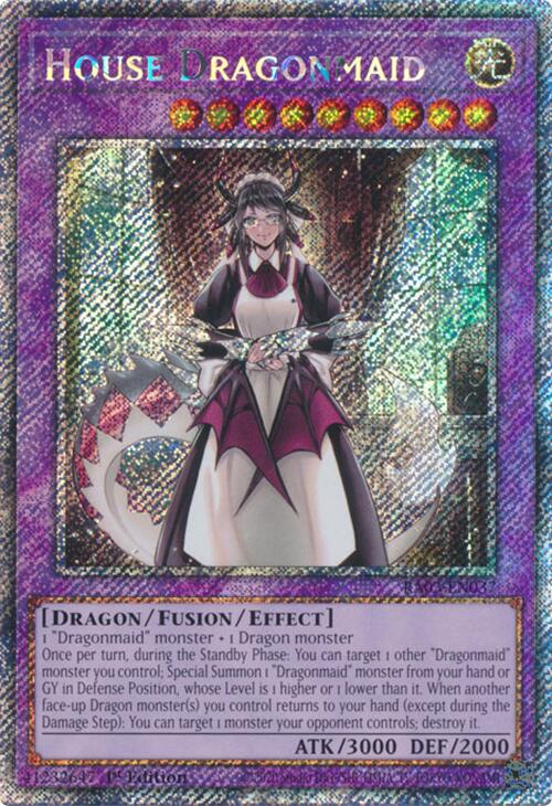 House Dragonmaid (Platinum Secret Rare) [RA03-EN037] Platinum Secret Rare | Black Swamp Games
