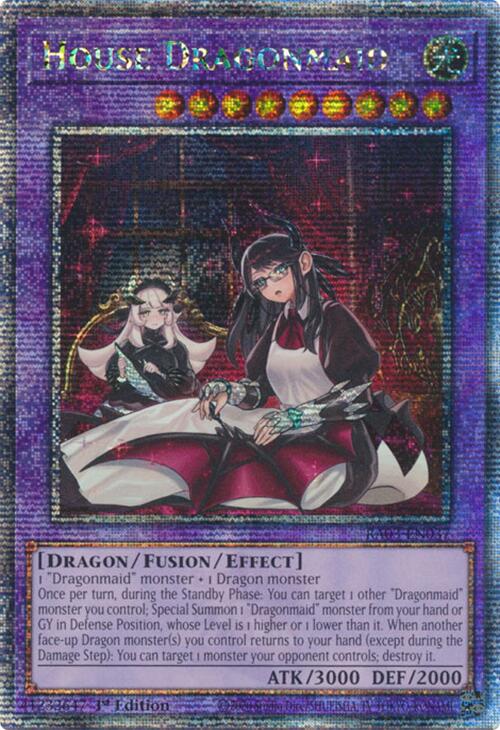 House Dragonmaid (Alternate Art) (Quarter Century Secret Rare) [RA03-EN037] Quarter Century Secret Rare | Black Swamp Games