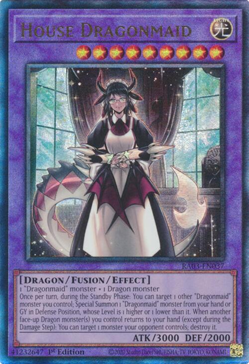 House Dragonmaid (UTR) [RA03-EN037] Prismatic Ultimate Rare | Black Swamp Games