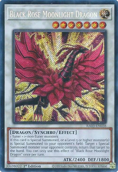 Black Rose Moonlight Dragon (Secret Rare) [RA03-EN038] Secret Rare | Black Swamp Games