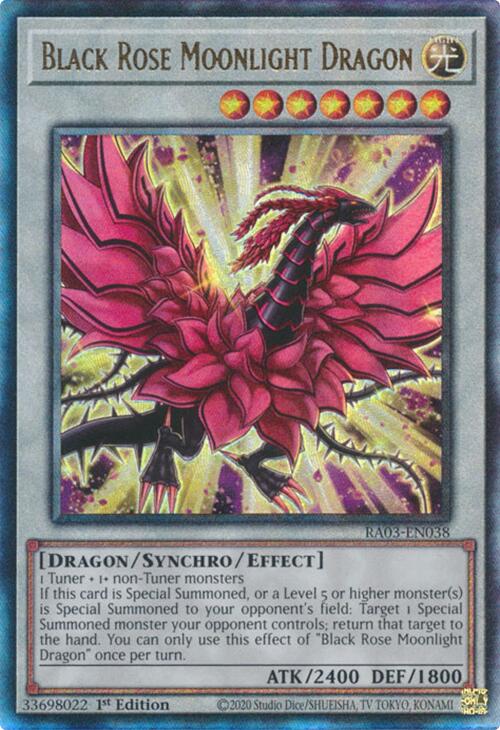 Black Rose Moonlight Dragon (UTR) [RA03-EN038] Prismatic Ultimate Rare | Black Swamp Games