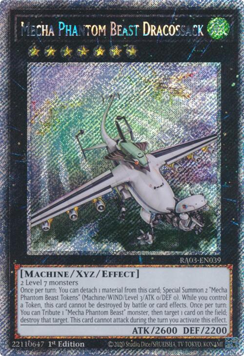 Mecha Phantom Beast Dracossack (Platinum Secret Rare) [RA03-EN039] Platinum Secret Rare | Black Swamp Games