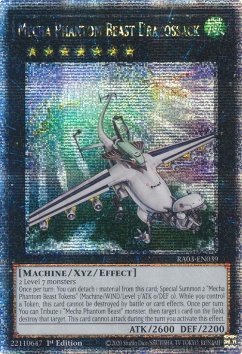 Mecha Phantom Beast Dracossack (Quarter Century Secret Rare) [RA03-EN039] Quarter Century Secret Rare | Black Swamp Games