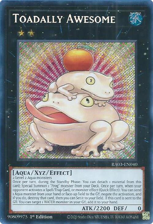 Toadally Awesome (Secret Rare) [RA03-EN040] Secret Rare | Black Swamp Games