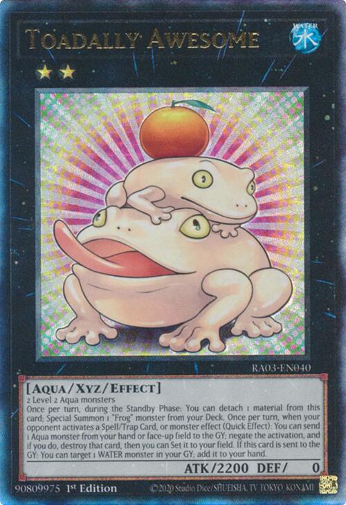 Toadally Awesome (UTR) [RA03-EN040] Prismatic Ultimate Rare | Black Swamp Games