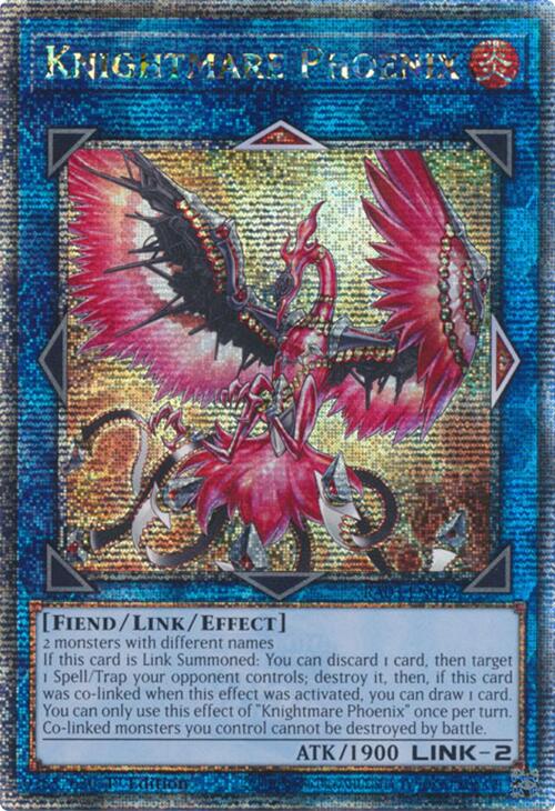 Knightmare Phoenix (Quarter Century Secret Rare) [RA03-EN042] Quarter Century Secret Rare | Black Swamp Games