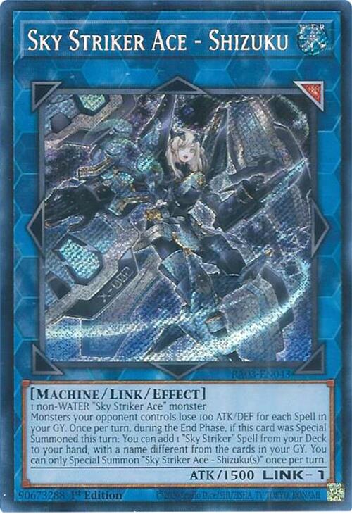 Sky Striker Ace - Shizuku (Secret Rare) [RA03-EN043] Secret Rare | Black Swamp Games