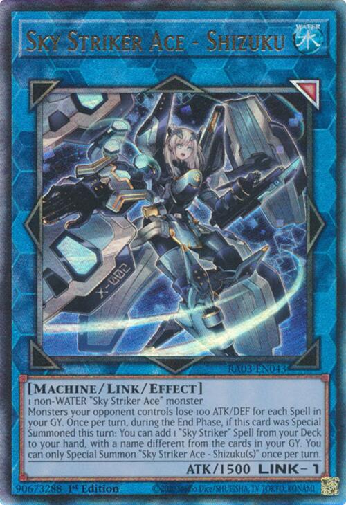 Sky Striker Ace - Shizuku (UTR) [RA03-EN043] Prismatic Ultimate Rare | Black Swamp Games