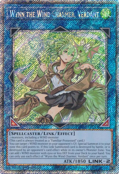 Wynn the Wind Charmer, Verdant (Platinum Secret Rare) [RA03-EN045] Platinum Secret Rare | Black Swamp Games