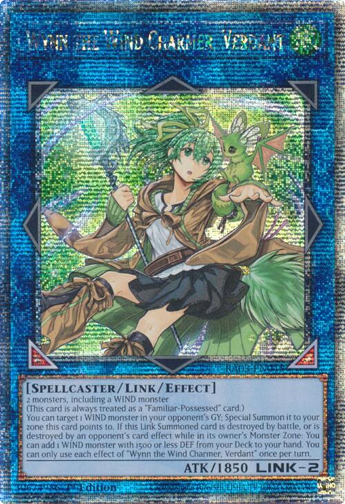 Wynn the Wind Charmer, Verdant (Quarter Century Secret Rare) [RA03-EN045] Quarter Century Secret Rare | Black Swamp Games