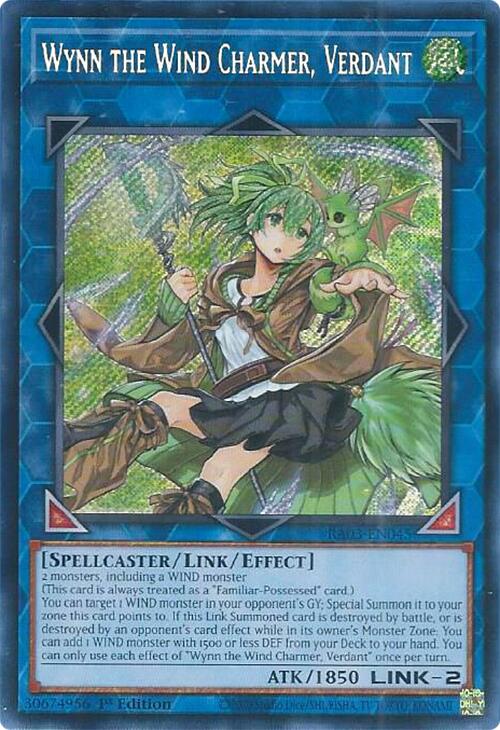 Wynn the Wind Charmer, Verdant (Secret Rare) [RA03-EN045] Secret Rare | Black Swamp Games