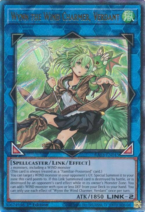 Wynn the Wind Charmer, Verdant (UTR) [RA03-EN045] Prismatic Ultimate Rare | Black Swamp Games