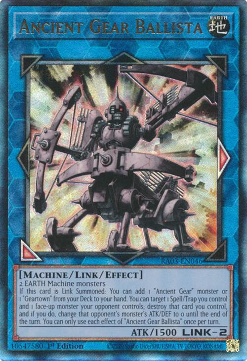 Ancient Gear Ballista (UTR) [RA03-EN046] Prismatic Ultimate Rare | Black Swamp Games