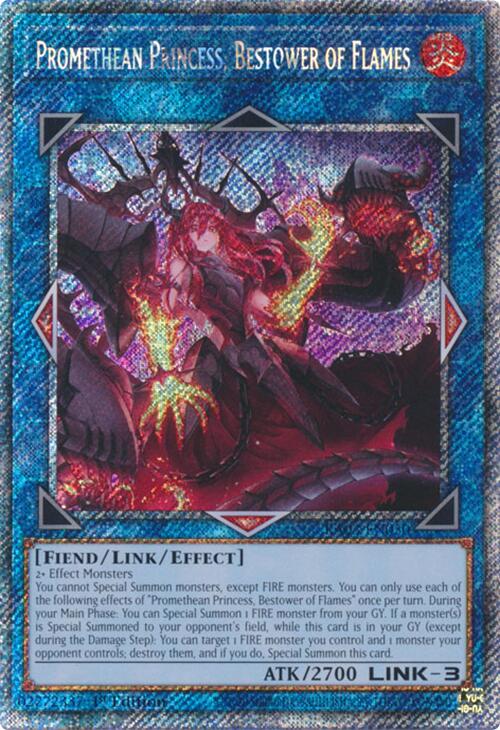 Promethean Princess, Bestower of Flames (Platinum Secret Rare) [RA03-EN050] Platinum Secret Rare | Black Swamp Games