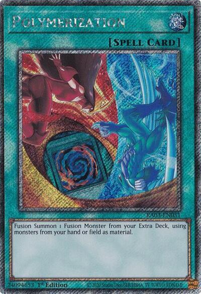 Polymerization (Platinum Secret Rare) [RA03-EN051] Platinum Secret Rare | Black Swamp Games