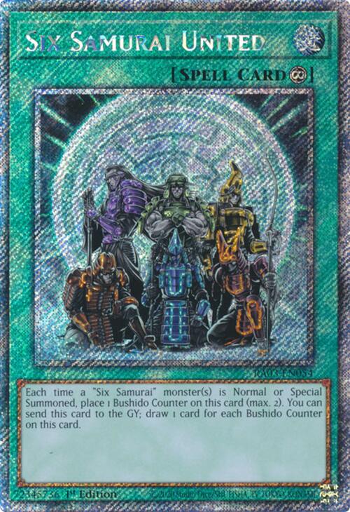 Six Samurai United (Platinum Secret Rare) [RA03-EN054] Platinum Secret Rare | Black Swamp Games