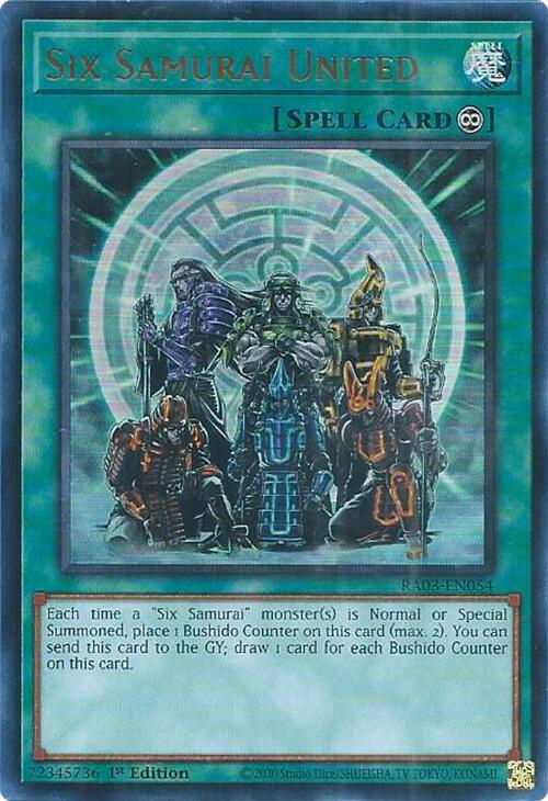 Six Samurai United (UR) [RA03-EN054] Ultra Rare | Black Swamp Games