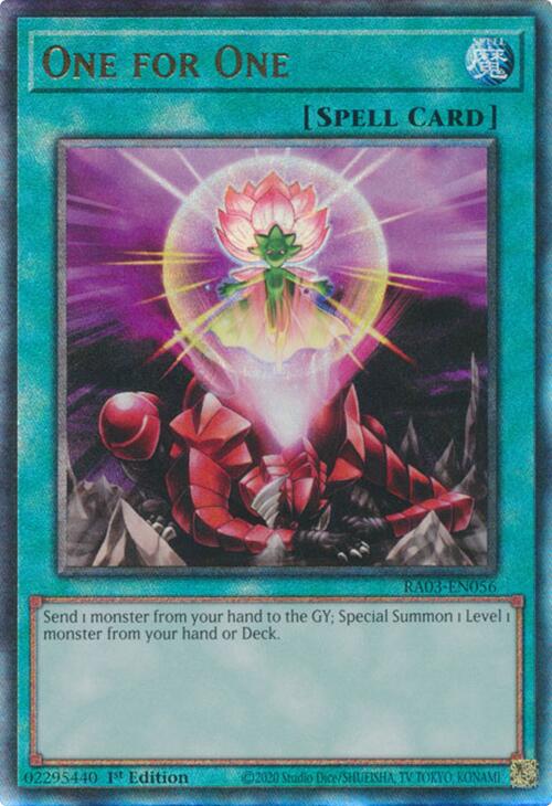 One for One (UTR) [RA03-EN056] Prismatic Ultimate Rare | Black Swamp Games
