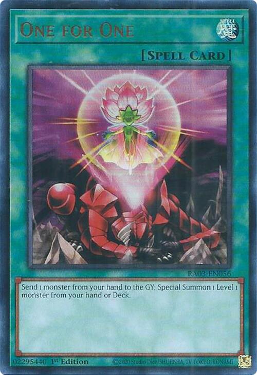One for One (UR) [RA03-EN056] Ultra Rare | Black Swamp Games