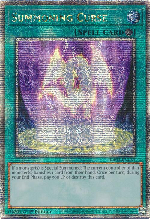 Summoning Curse (Quarter Century Secret Rare) [RA03-EN057] Quarter Century Secret Rare | Black Swamp Games