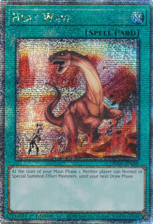 Heat Wave (Quarter Century Secret Rare) [RA03-EN058] Quarter Century Secret Rare | Black Swamp Games