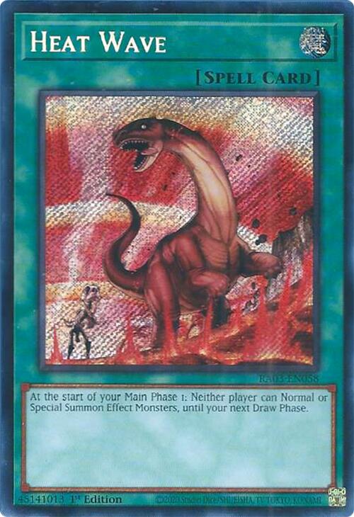 Heat Wave (Secret Rare) [RA03-EN058] Secret Rare | Black Swamp Games